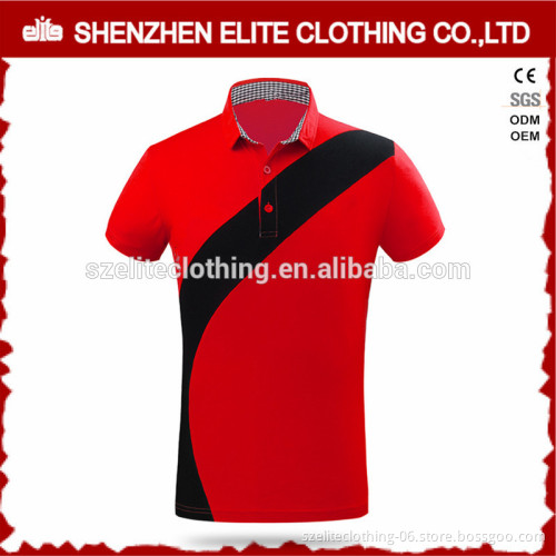 New Design Popular Black and Red Mens Polo t-shirt Manufacturer